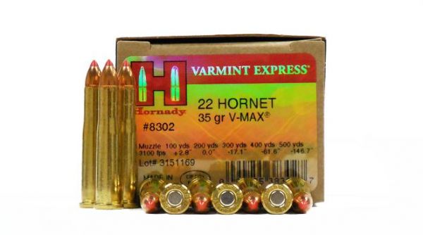 22 Hornet Hornady 35 gr V-MAX