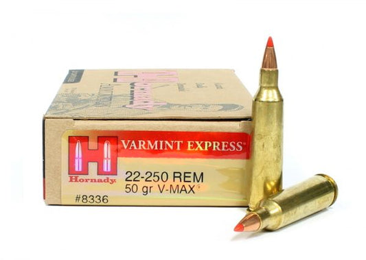 22-250 rem Hornady 50gr V-MAX