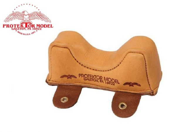 Protektor Medium Owl Ear Front Shooting Rest Bag Leather Tan # 2