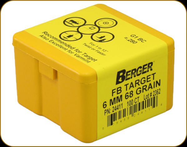 Berger 6mm 68 Gr FB Target 100 stk. 2