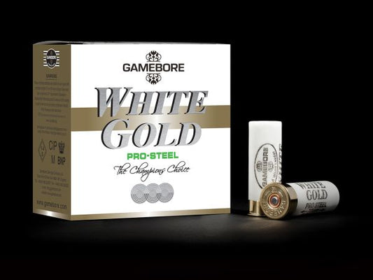 Gamebore 12 ga. White Gold Pro Steel 24 gramma # 7 1/2