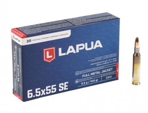 6,5x55 Lapua FMJ 100 grain