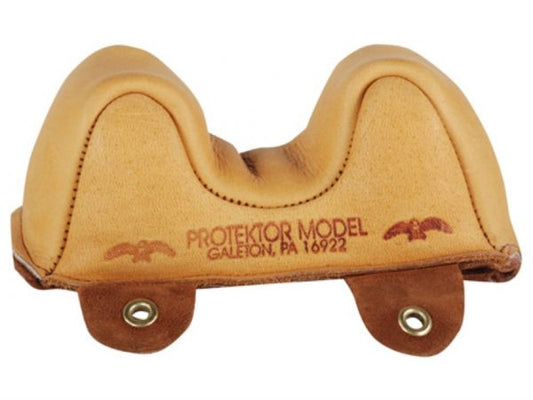 Protektor Small Owl Ear Front Shooting Rest Bag Leather Tan # 1