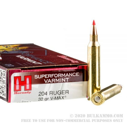Hornady 204 Ruger 32 grain V-MAX