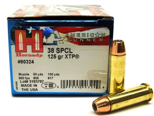 .38 special Hornady 125 gr XTP