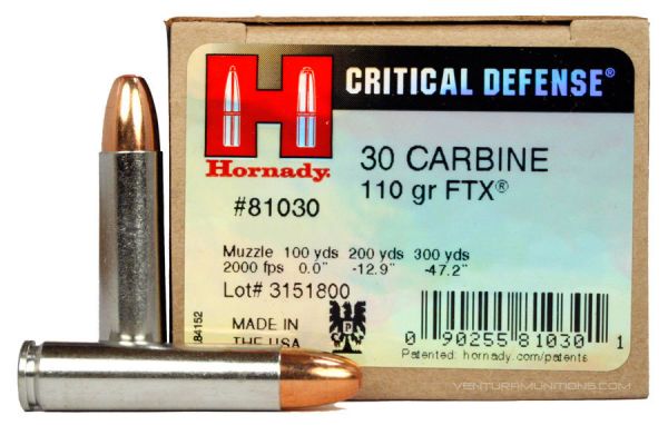 Hornady .30 Carbine 110 gr FTX